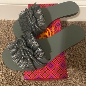 Tory Burch Rope Flat Slides